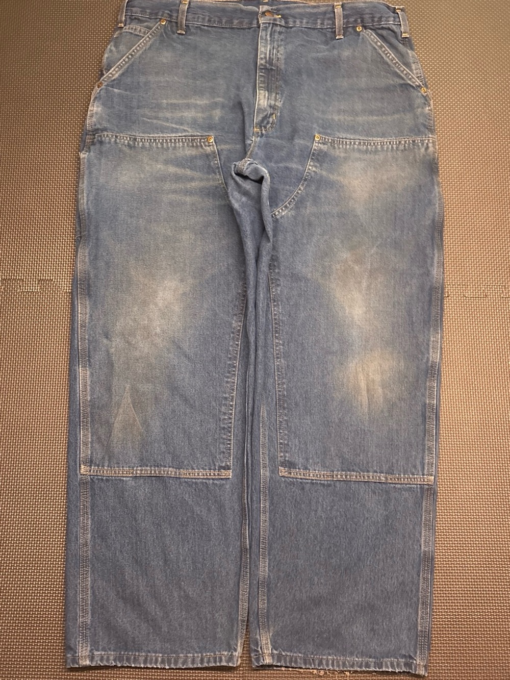 Vintage Carhartt B273 DST double knee washed jeans 40x30